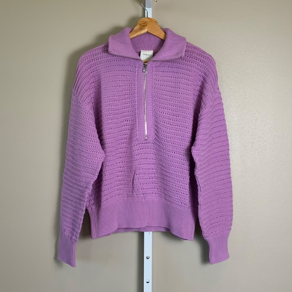 Varley Tara Pointelle Half-Zip Knit - Picture 12 of 16